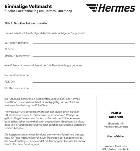 hermes vollmacht pdf|Hermes vollmacht abholung.